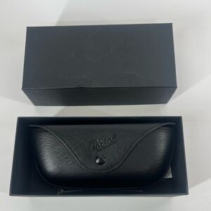 Persol Black Sunglasses Case with Box and Cleaning Cloth Unused